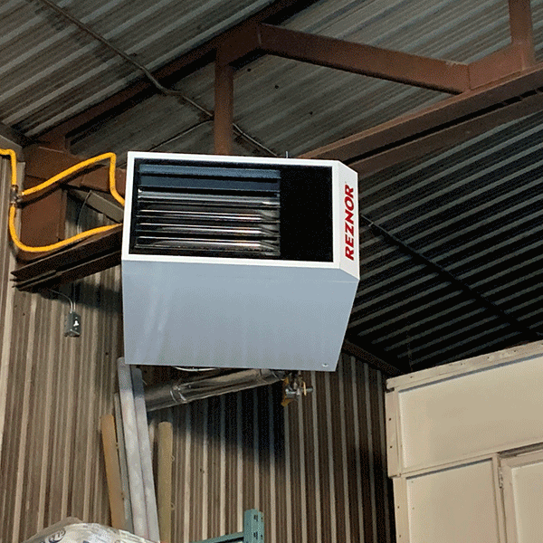 Service d'installation d'aérotherme à gaz - PomTech Énergie - Spécialiste chauffage au gaz
